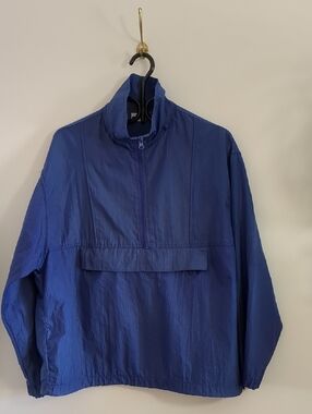 Jacques Moret Royal Blue Half-Zip Windbreaker